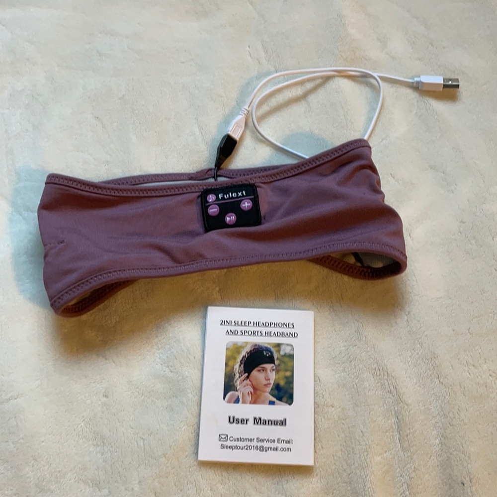 Never used sleep headphones and sports headband
